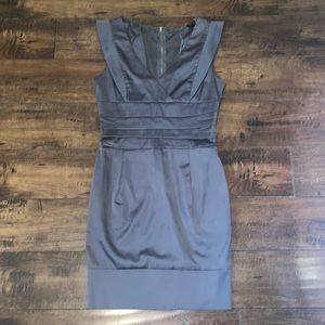 C Luce Women’s Gray/Pewter Sleeveless Zip Up Dress. Side Pockets. Size S